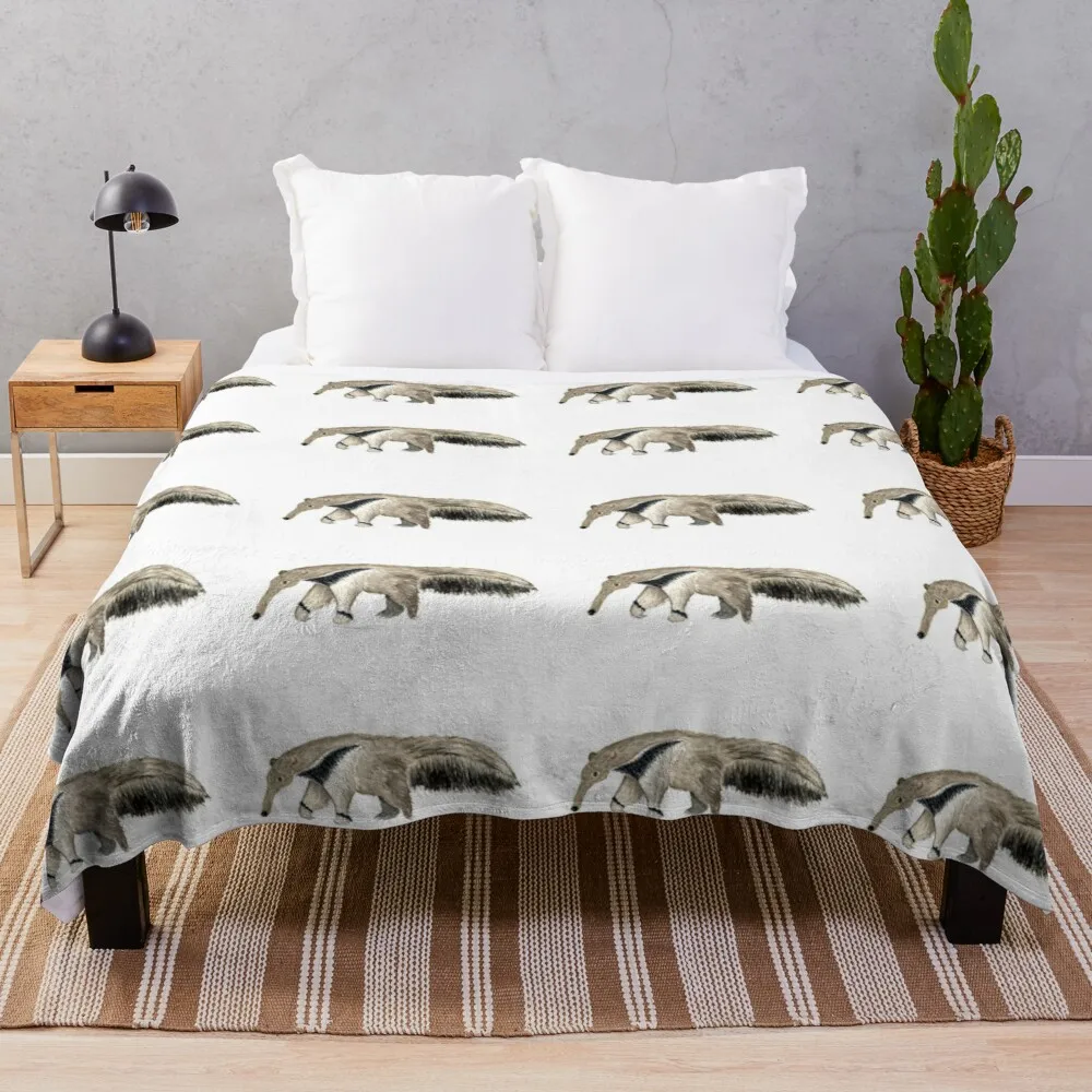 

The Anteater Off Hunting Ants Throw Blanket Luxury Blanket Large Blanket