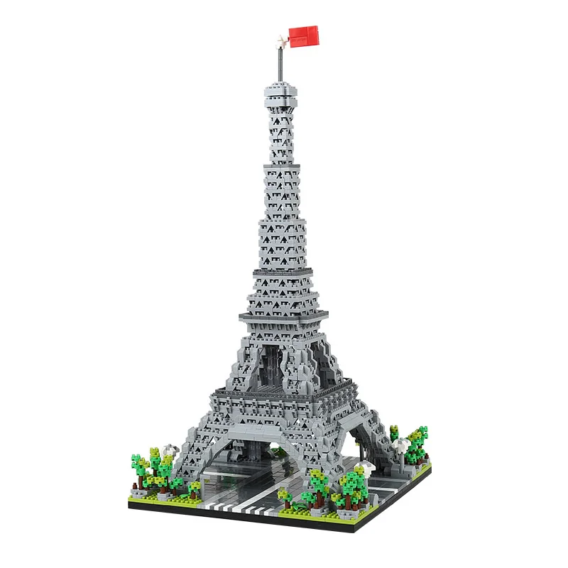 

Architecture minni Building Blocks France Paris Eiffel Tower World City Model DIY Diamond Bricks Toy for Children Gifts