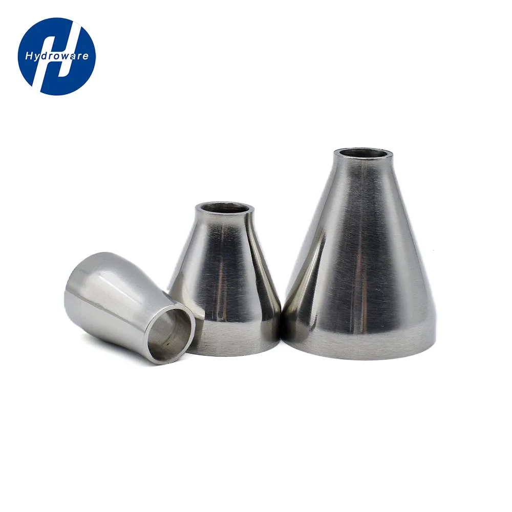 Stainless Steel Tube Outer Diameter 19mm-102mm SS304/316 Stainless Steel Sanitary Concentric Reducer Weld Concentic Reducer Sanitary Fittings