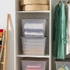 Storage Bins with Lids, Clear, Stackable Totes, Containers 6Pk 3