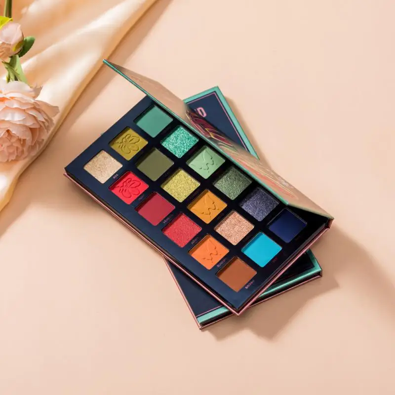 

Блестящий широкий выбор цветов глазурованная подходящая для всех оттенков кожи водостойкая палитра теней для век обязательная пигментированная матовая палитра