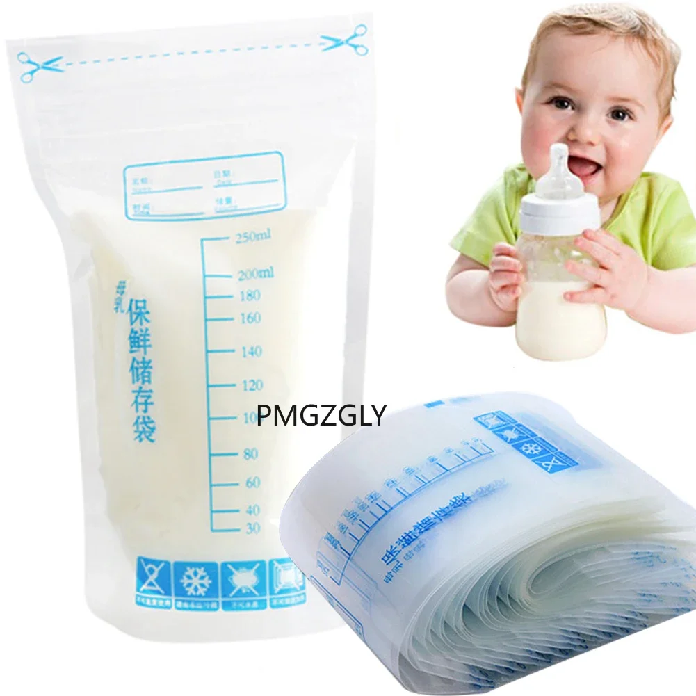 Breast Milk Storage Freezer Bag 30pcs Disposable Labels