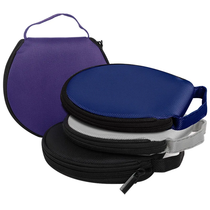 CD DVD Storage Bag CD DVD Storage Case Portable CD DVD Case 20 Capacity Oxford Cloth Storage Bag Round Holder With Zipper For Home Car