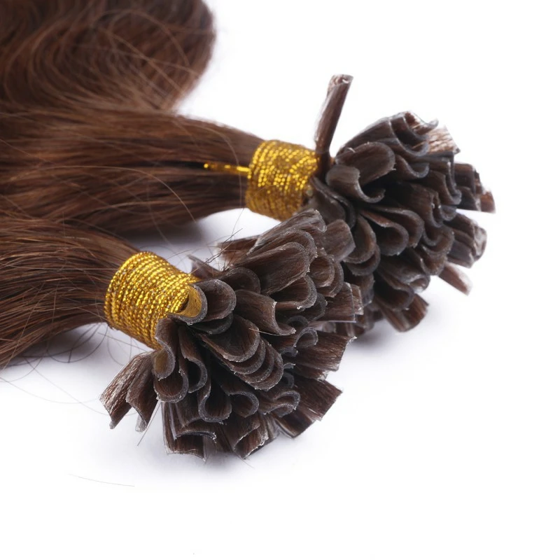 U Tip Remy Human Hair Extensions Double Drawn Body Wave Fusion Nail Pre Bonded Keratin Capsules Human Hair Extensions #1 #2 #613