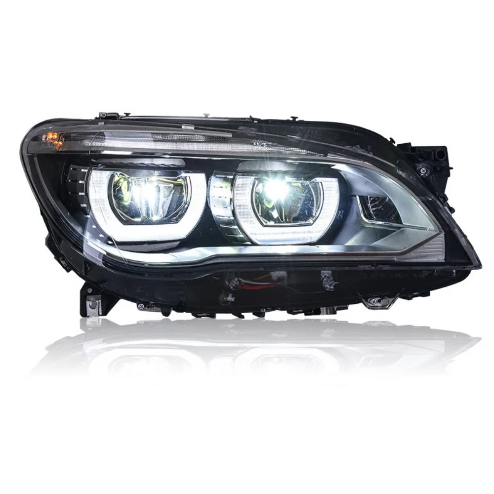 

Suitable for 09-15 BMW 7 Series F01 F02 Headlight Assembly Modification LED Daytime Running Lights LED Lens Headlights