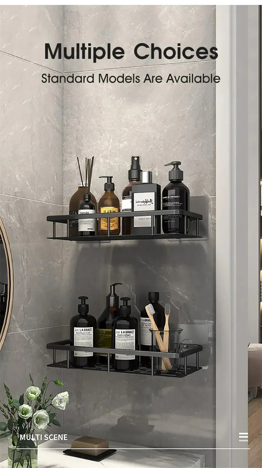 Top-down udsigt over hylde med dræning