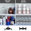 6Pcs Coffee Mug Holder Adjustable Drinkware Stacker Organizer Stackable Coffee Cup Organizer Kitchen Cup Storage Organizer for C 2