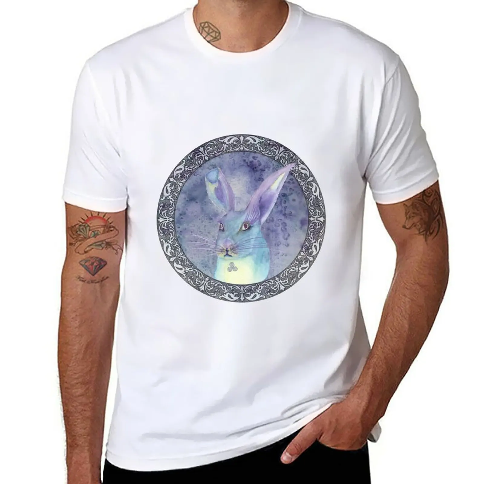 

Celtic spring Hare T-Shirt boys whites boys animal print summer clothes summer top t shirts for men