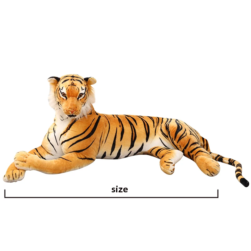30-90CM Giant Simulation Tiger Collie Dog Peluche Toys Cute Real Life Forest Animal Plush Pillow Kids Boys Nice Birthday Gift images - 6