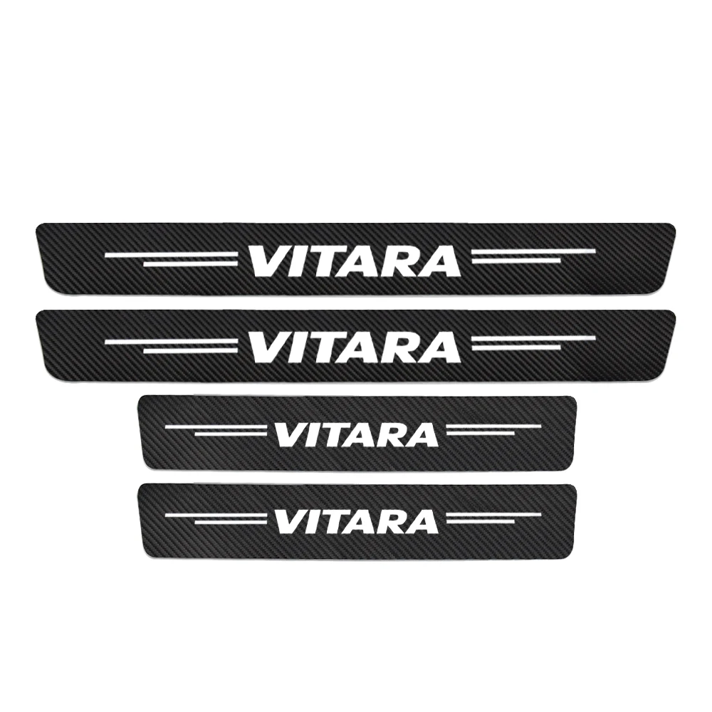 4 шт. автомобильные наклейки из углеродного волокна для Suzuki Vitara 2022 2021 2020 2019 2018 2017