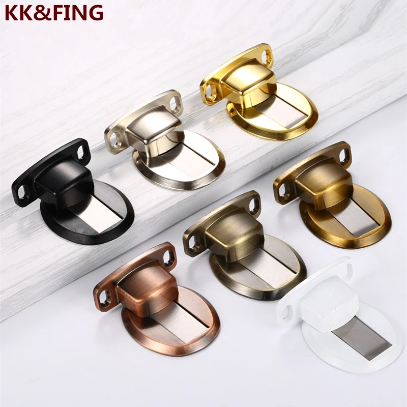 

KK&FING Stainless Ssteel Solid Invisible Suction Anti-collision Door Stop Strong Magnetic Door Suction Touch Buckle