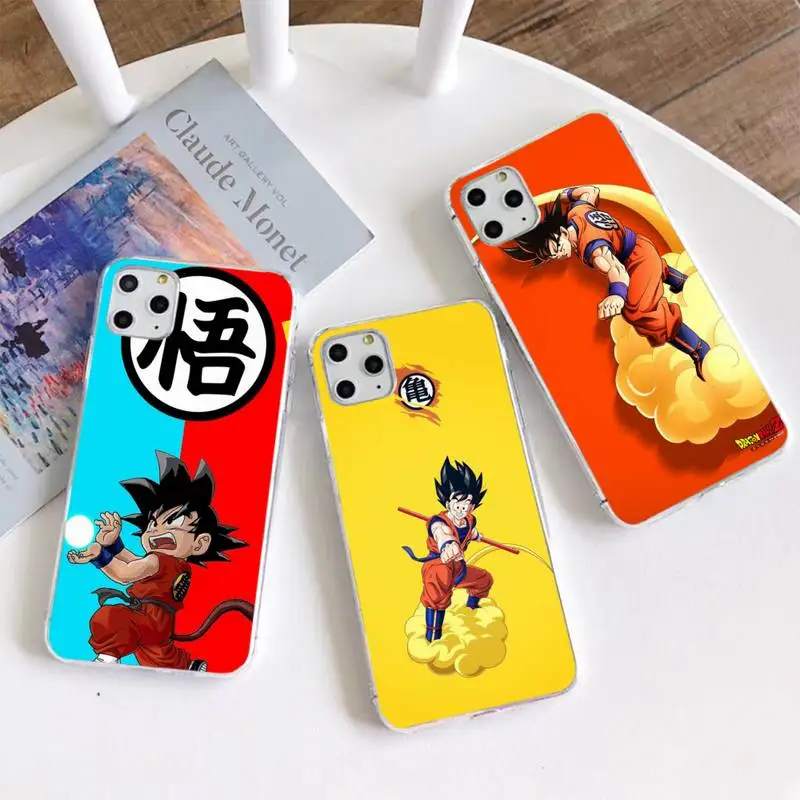

Чехол для телефона с аниме DBZ Dragon Ball Z Goku для iphone 14 Plus 13 12 Mini 11 Pro Max XS X XR, мягкий прозрачный чехол