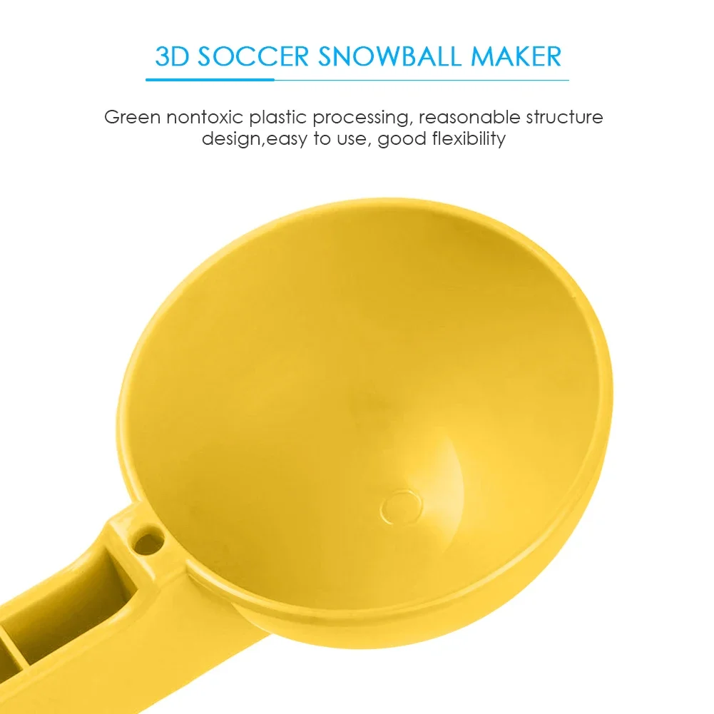 Plastic 3D Small Round Snowball Clip Kids Outdoor Sand Mold Toys Fight Snowman Maker Clip Outdoors Interactive Toys - Bilde 3