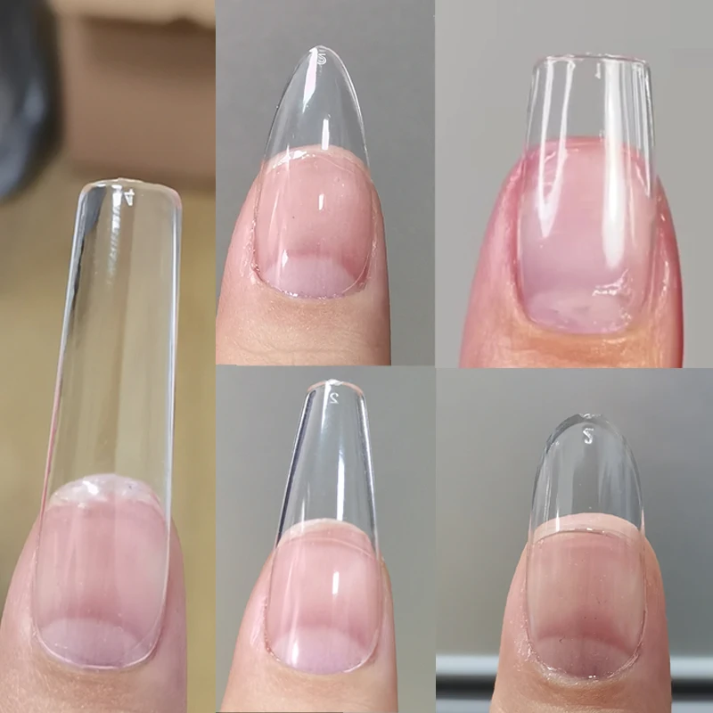 Fili 120 Pz Unghie Artificiali Xxl Extra False Nails Tips Press On Nail Soft Gel Xl Short Coffin Almond Square Fake Nail Capsule