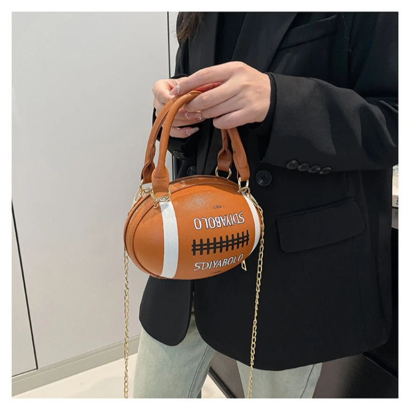 Bolso Bandolera Mini Pelota Bolsa De Baloncesto Mujer Hip Hop