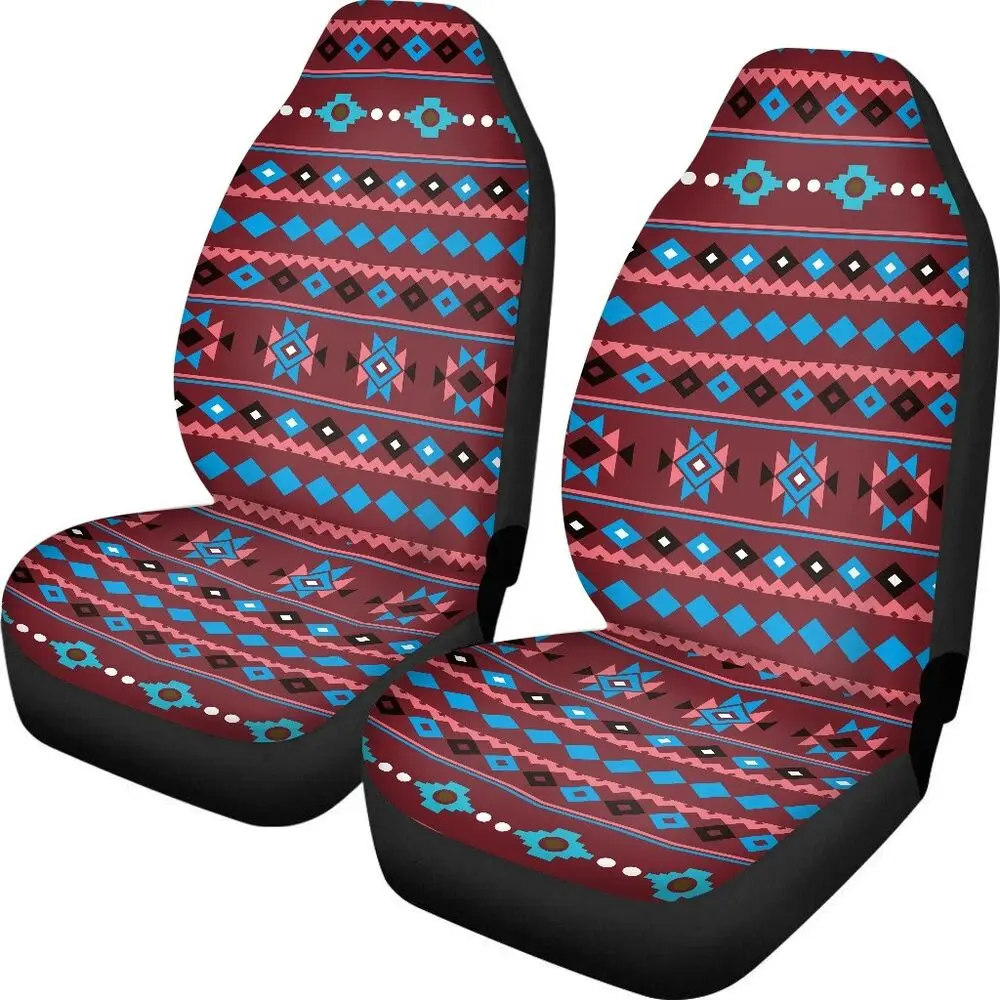 Auto Front Seat Cushion Aztec Print Car Seat Covers Front Seats