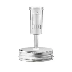 Universal Jar Oil Spout and Fermentation Lid Cover with Airlock (C - 70MM)