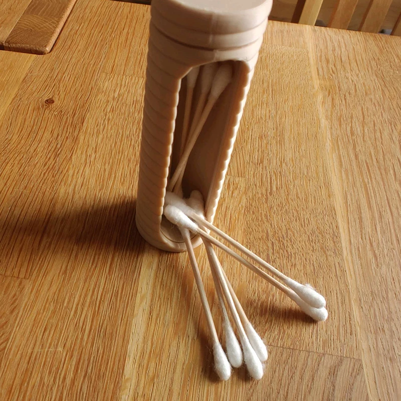 1pc Portable Small Storage Box - Cotton Swab Toothpick Organizer, Multi-Purpose Holder for Home Office Travel Craft Supplies