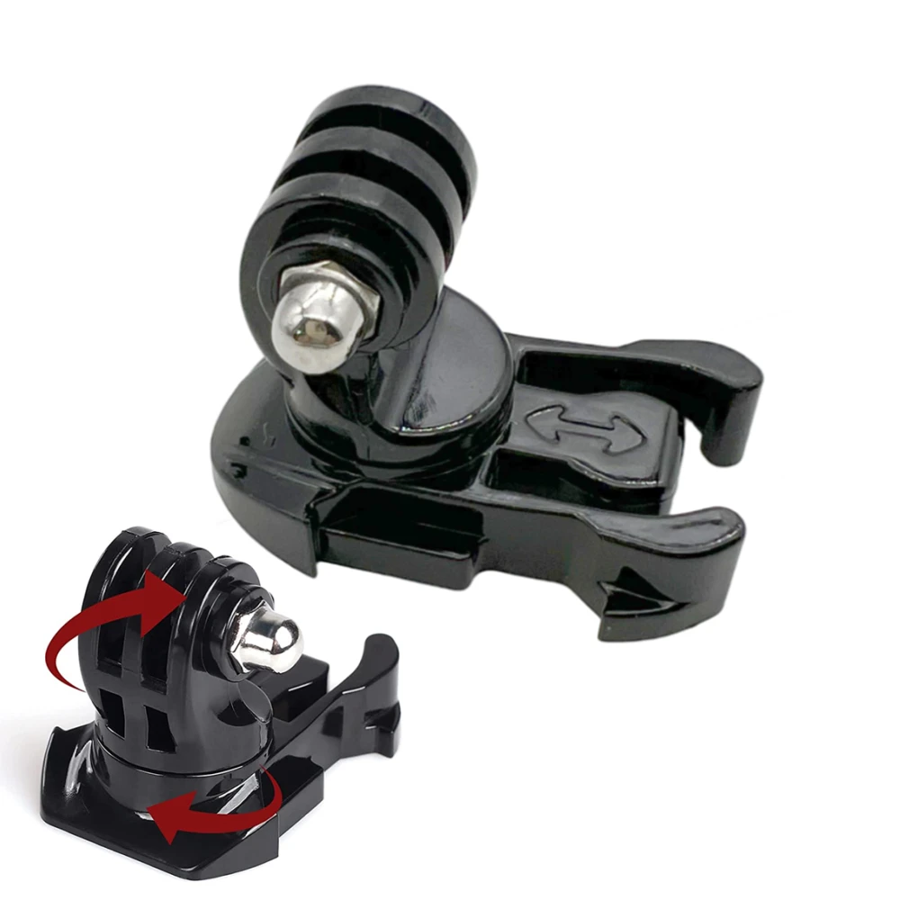 Quick Release Buckle Vertical Swivel Mount 360 Degree Rotate for GoPro Hero 10 9 8 7 6 5 4 3 2 for SJCAM Xiaomi Yi Camera bike camera mount camera clamp mount action camera mounts action camera holder gopro accessories kit