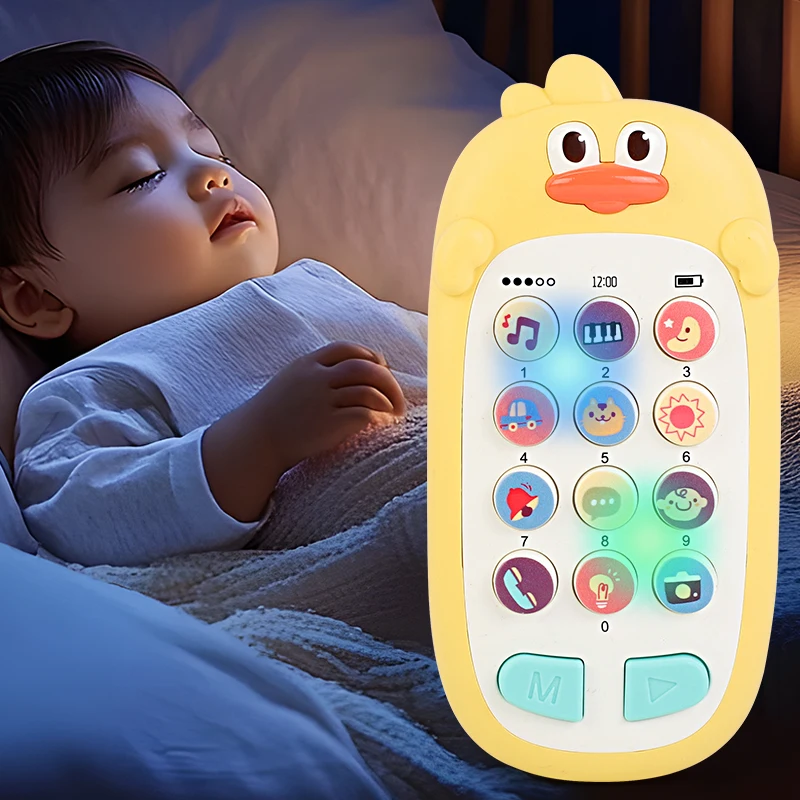  전화 장난감 음악 소리 전화기 수면 장난감 시뮬레이션 전화 다기능 어린이 조기 교육 장난감 어린이 선물
