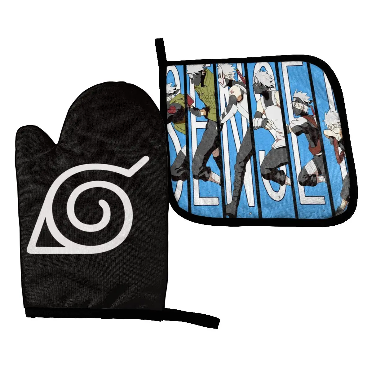 Sakumo Hatake Kitchen Gloves Baking Oven Cooking Mitts Anti-scald Potholder Mat BBQ Microwave Insulation |