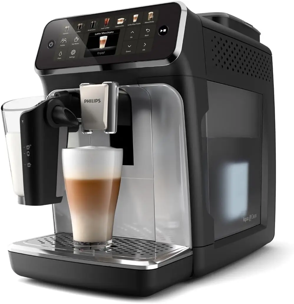 PHILIPeS Series 5500 Fully Automatic LatteGo Espresso Machine, SilentBrew Technology. Aromatic Coffee From Freshly Ground Beans 2