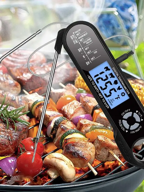 

Instant Read Meat Thermometer Best Waterproof Ultra Fast Digital Food Water Milk Thermometer Outdoor Cooking BBQ Kitchen Tool