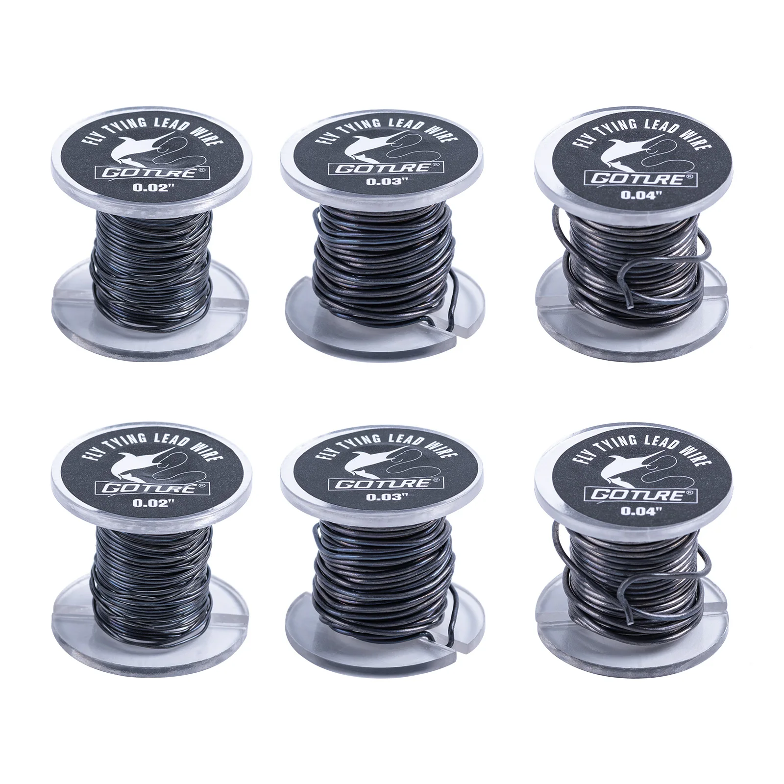 Goture 6pcs/lot 0.5mm 0.8mm 1mm Fly Fishing Tying Weighted Body Wire ...