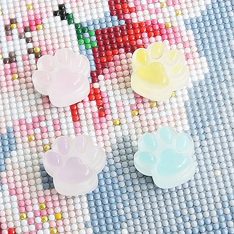 

1Pc Diamond Painting Luminous Cat Claw Shape Locator DIY Diamond Embroidery Art Locator Accessories Art Crafts Tool