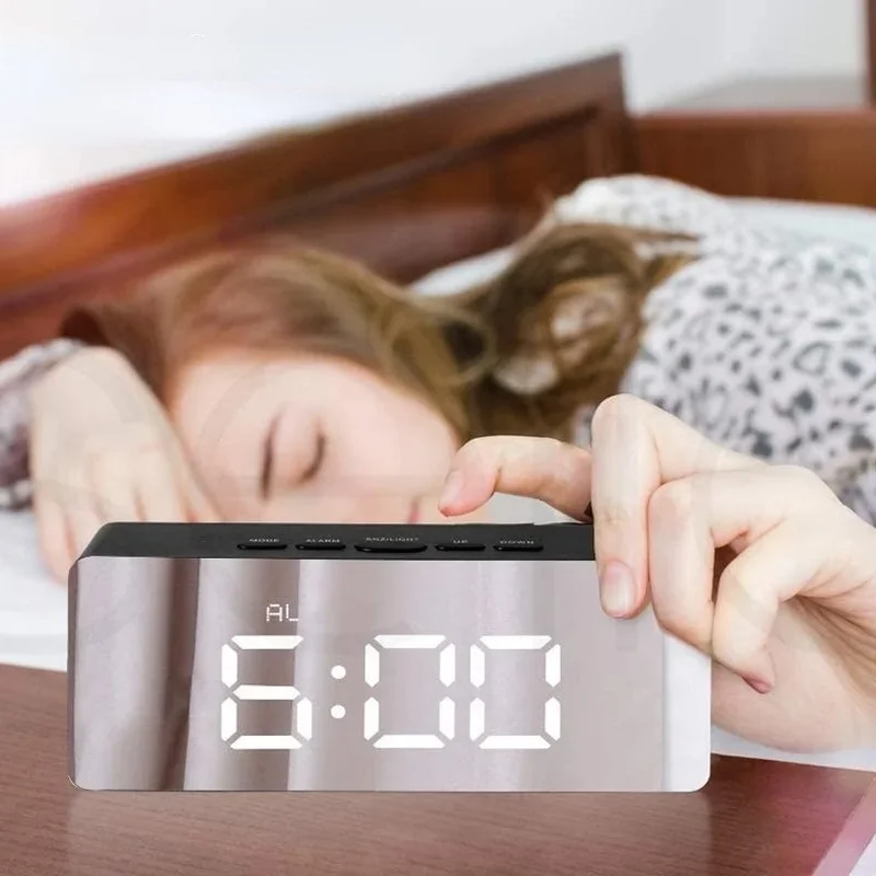 Digital Alarm Clock LED Night Lights Thermometer Wall Clocks Lamp Square Rectangle Multi-function Table Watch USB digital clock lcd digital clock digital desk clock digital table clock wall clocks