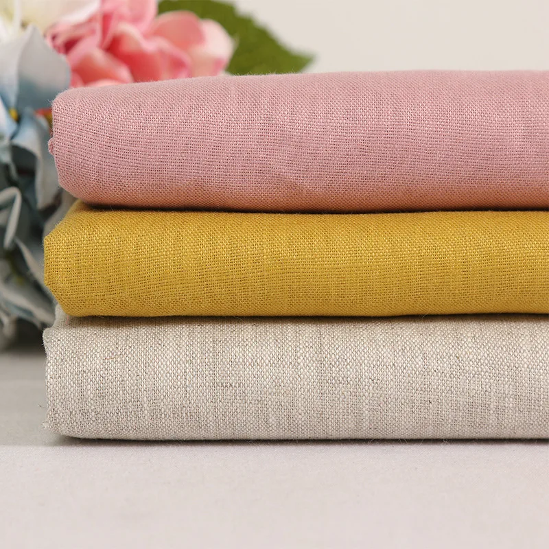 Linen fabric fabric for sewing natural pure thick 190g lino for shirt dress man woman garment sewing by meter