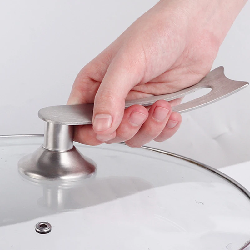Lifting Replacement Stand Upstanding Kitchen Accessories Parts Cookware Pot Lid Handle Repair Knobs Home Stainless Steel Holder