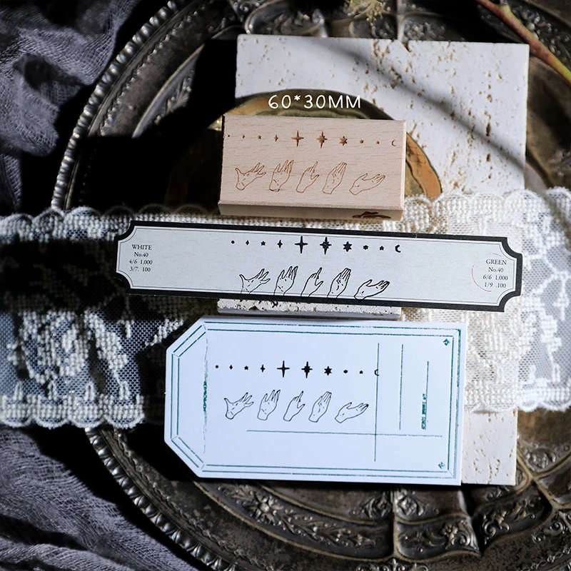 Description Picture 3 of itemRetro European Lady Swan Bird Wooden Rubber Stamp Set DIY Scrapbooking Photo Album Card Making Wood Seal