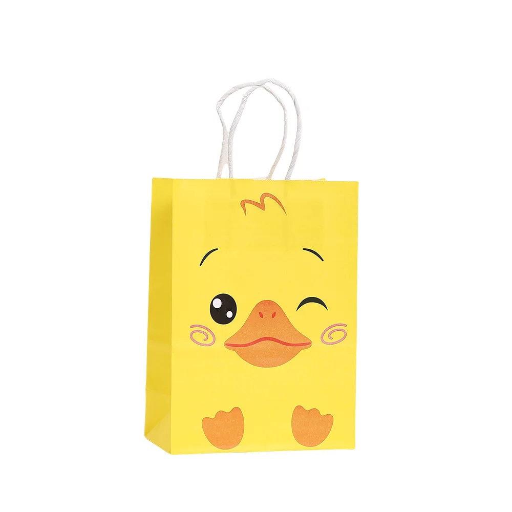 LPZHI Yellow Duck Gift Bags, Cute Duckling-Themed Party Tote Bags for Sweets, Candy, Sm... - SKU YDGB1206 - UGI Packaging