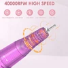 40000RPM Nail Drill Machine Electric Portable Nail File Rechargeable Nail Sander With Base for Gel Nails Polishing Home Manicure 4