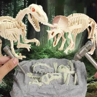 Children's Jurassic Dinosaur Fossil Archaeological Excavation Toy Tyrannosaurus Triceratops Model Boy Digging Treasure Gift 1