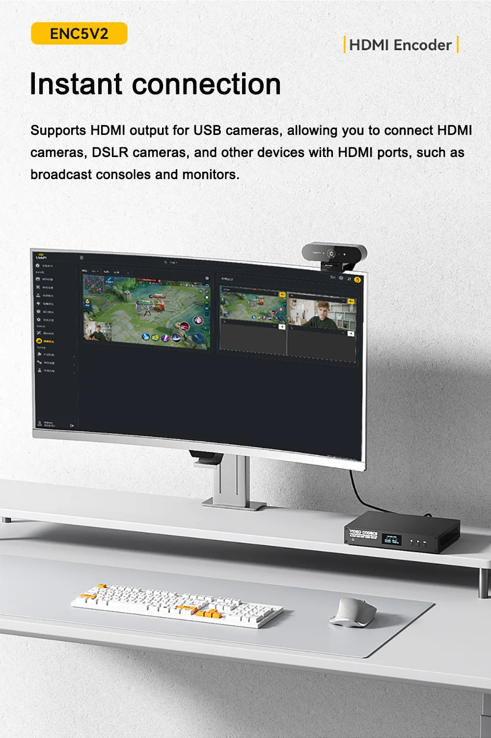 Link Pi ENC5-V2 5-port HDMI Encoder 4K@30fps Decoder 1080P NDI HX SRT RTMP RTSP