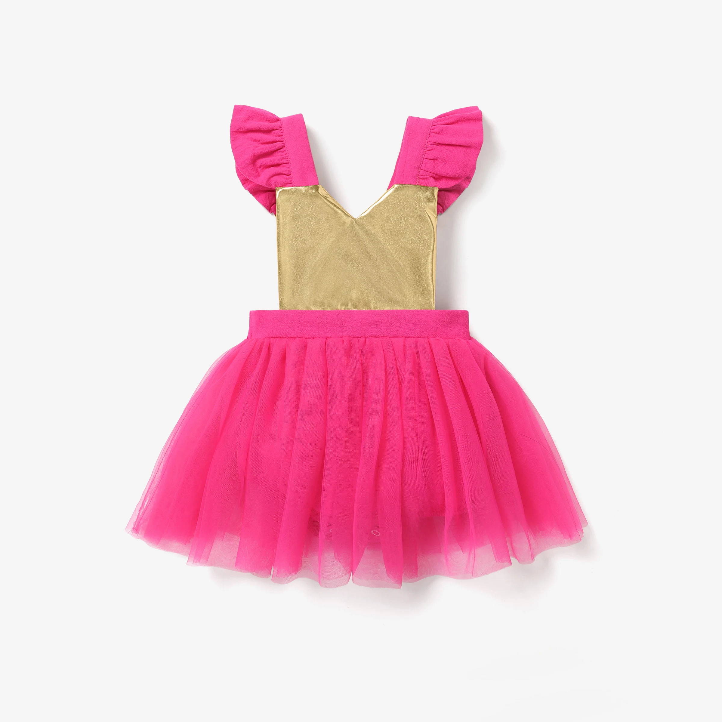 

Детский хлопковый сетчатый комбинезон PatPat без рукавов для девочек