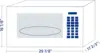 OM-1600K 1.6 cu. ft. Over-the-Range 30” Microwave Oven 1000 Watts, with Surface Light, 2 Speed Vent System, Touch-pad 4
