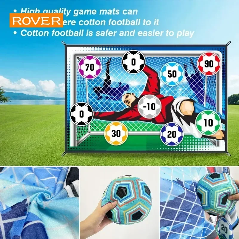 Soccer Game Mat Set Outdoor Indoor Soccer Toys Multiplayer Competitive Games Children Football Training Boy Gifts