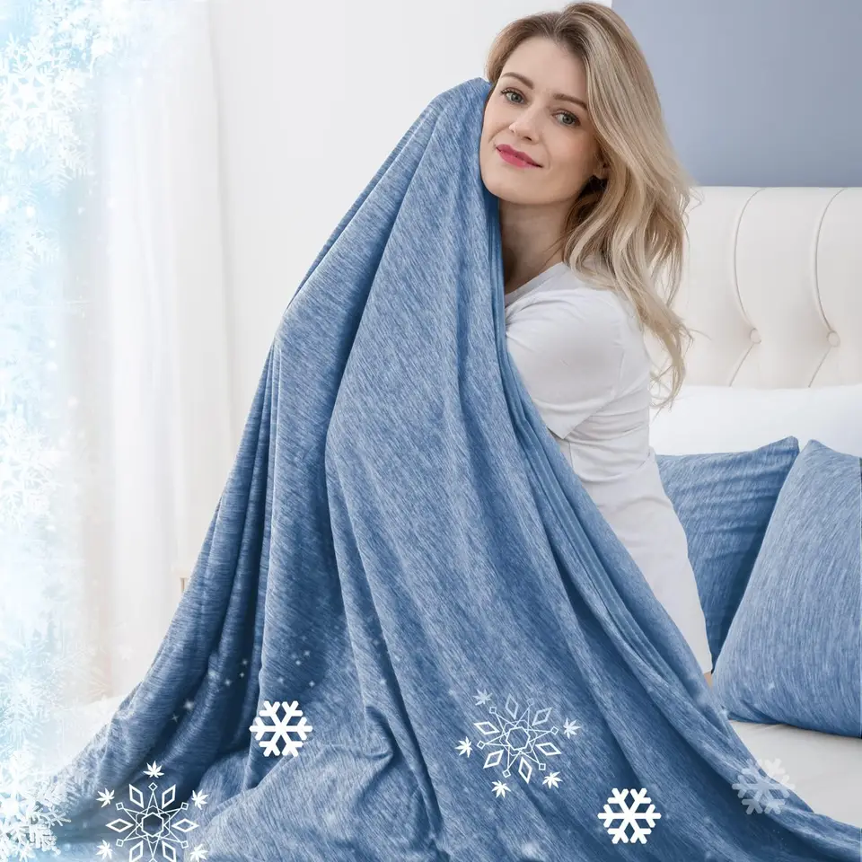 Cooling Blanket for Hot Sleepers Lightweight Summer Comfort