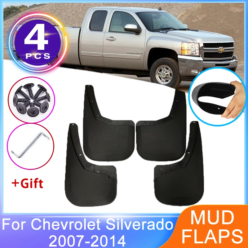 

Mud Flap for Chevrolet Silverado GMT900 GMC Sierra 2007~2014 Mudguards Fender Accessories Wheel Protector MudFlaps Splash Guards