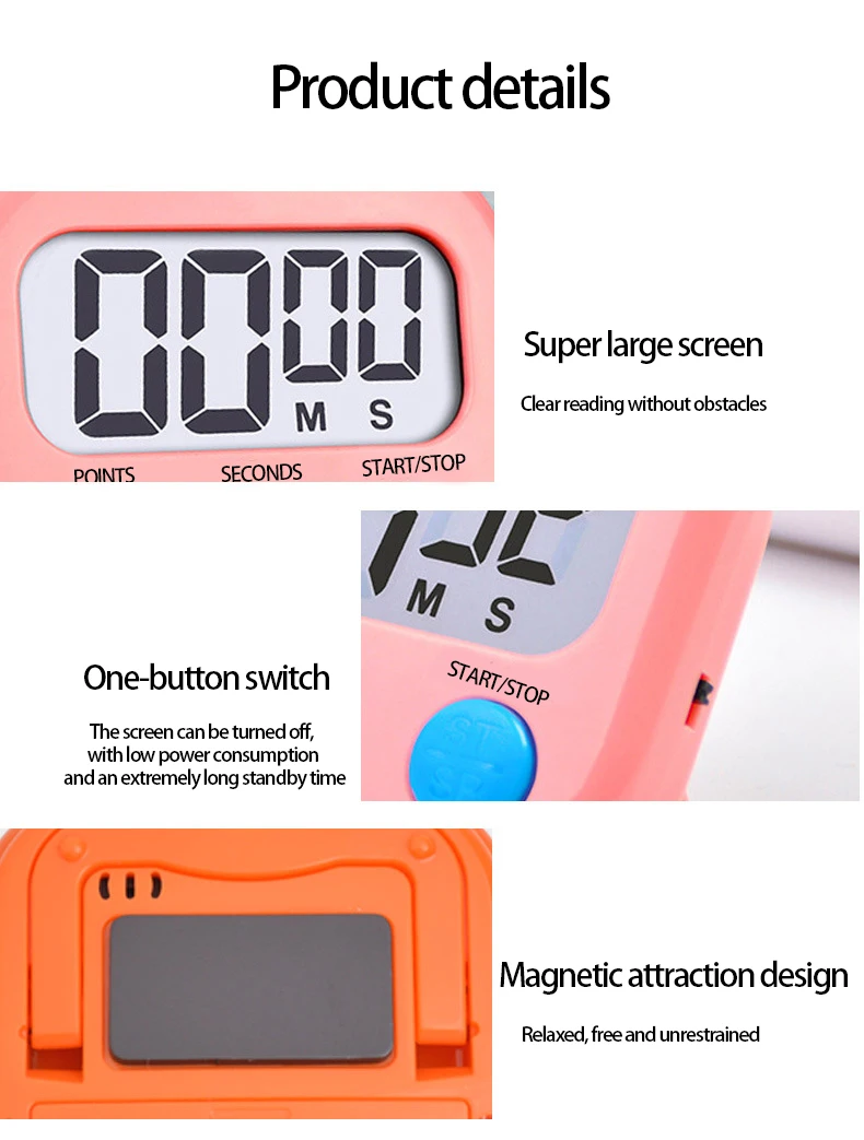 Multifunctional Electronic Timer Time Management Simple Operation