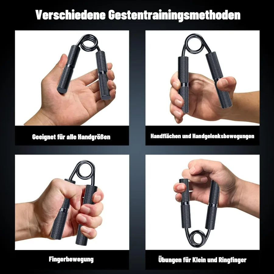 Grip Strength Trainer 6 Pack,100LB-350LB Hand Exerciser Gripper Forearm Finger Strengthener Non-Slip Suitable for Hand Rehabilit