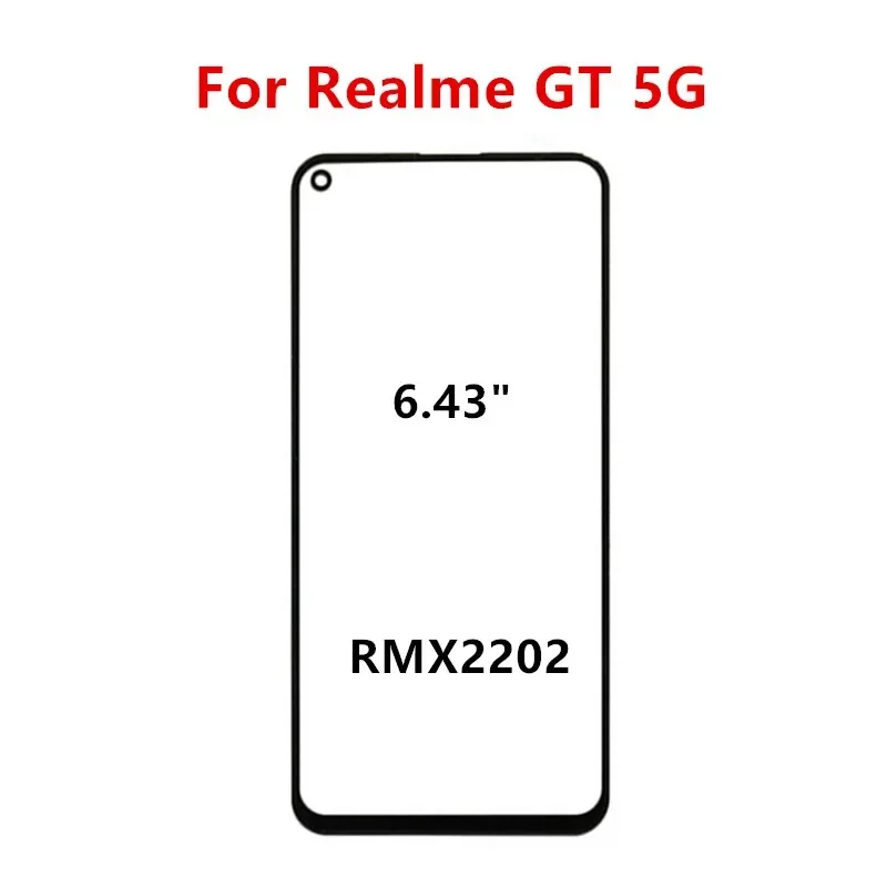 Outer Screen For Realme GT 5 3 2 Pro Neo 5 SE 2 3 3T 5G Front Panel LCD Display Touch Glass Cover Lens Repair Parts + OCA lcd display replacement glass screen replacement touch screen digitizer replacement optical clear adhesive film
