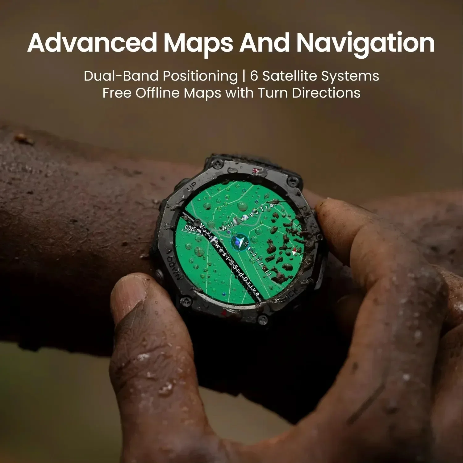 Xiaomi Original T-Rex gps Military smartwatc Built-in Compass