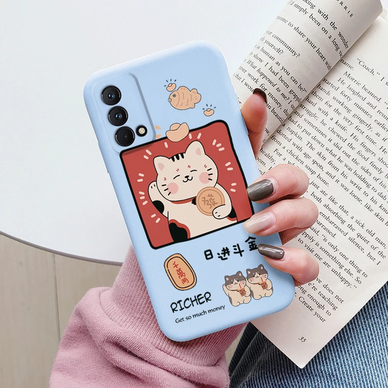 Cute Cartoons Soft Silicone Phone Case for Realme GT Master Edition and OPPO Realme Q3