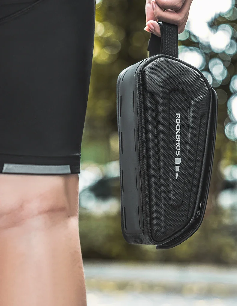Bike Bag 1.7L Phone Bag Waterproof Front Frame Tube Bag Touch Screen Phone Holde
