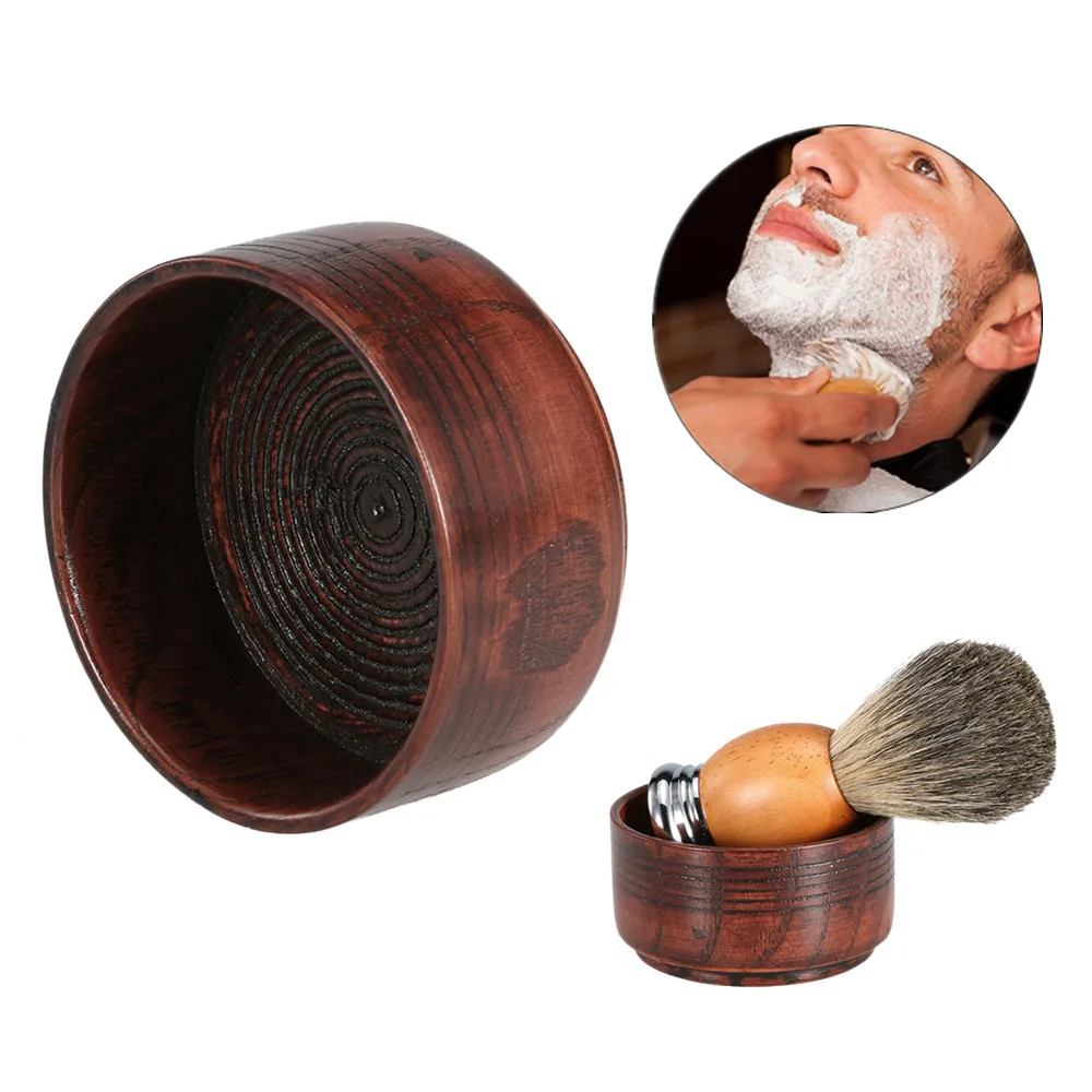 

Wooden Shaving Foam Cream Holder Handmade Bowl Shaving Brush Bowl Men Shaving Tool Care Face Supplies