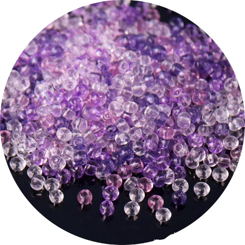 Vibrant Oling Transparent Glass Seed Beads for DIY Jewelry and Accessories